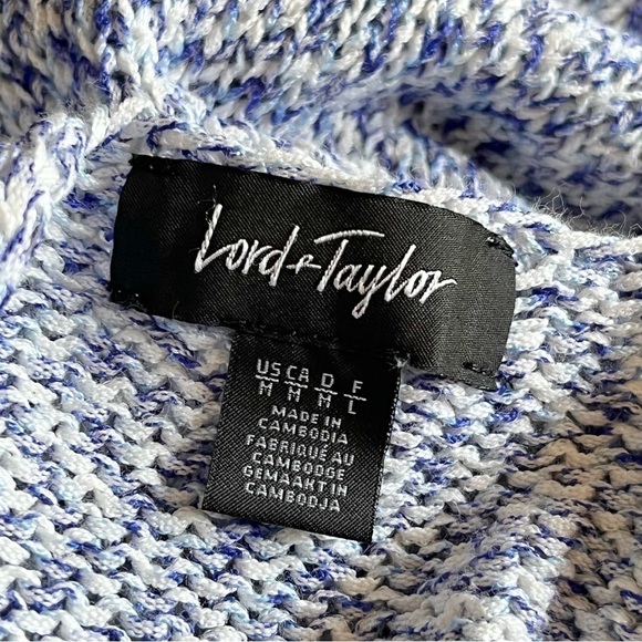 Lord & Taylor Marled Knit Boat Neck Sweater Size M - Picture 11 of 13